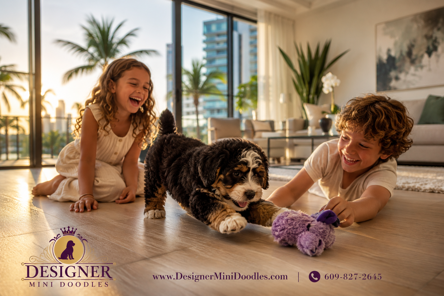 Are Mini Bernedoodles Good With Kids and Other Pets?