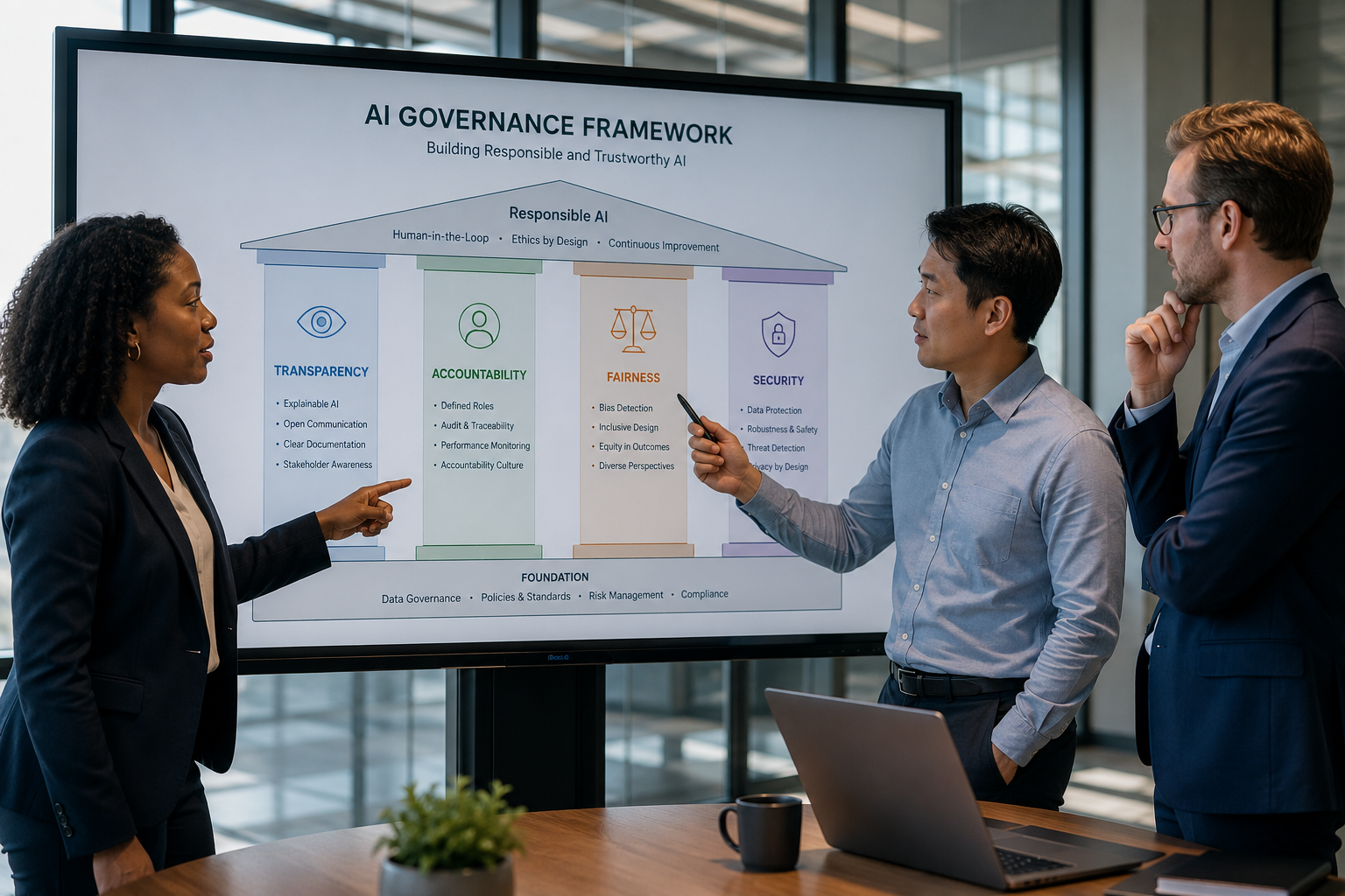 AI Contextual Governance: The Framework for Business Evolution and Adaptation 3 The Core Pillars of a Responsible AI Governance Framework