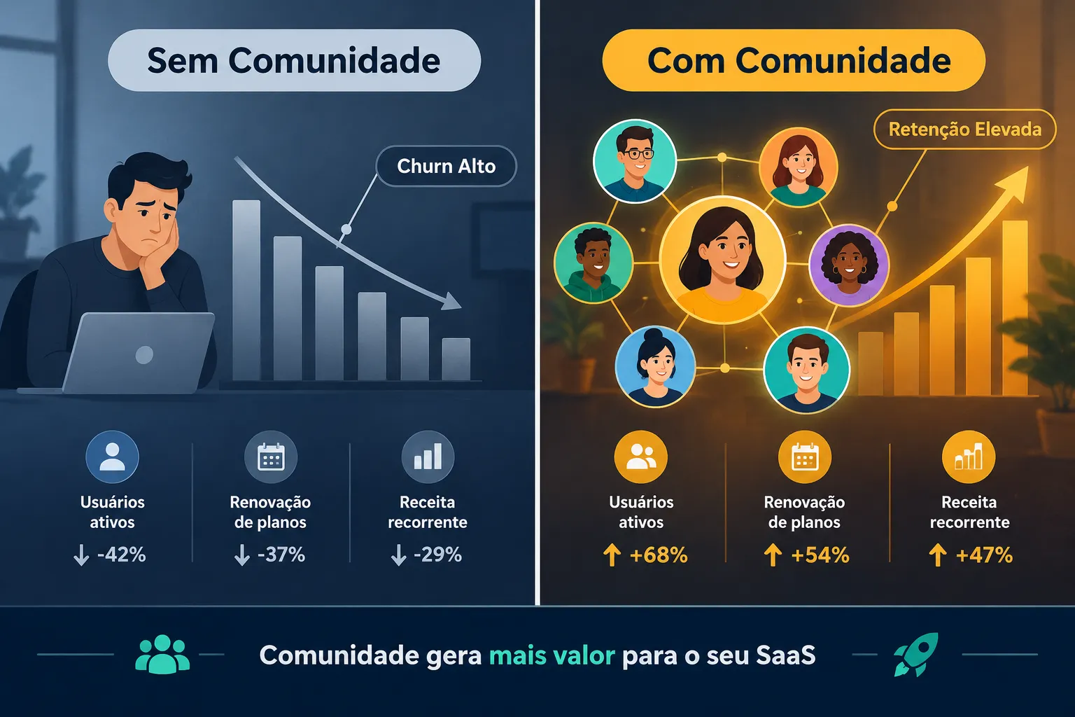 4. Usar a Comunidade para Reduzir o Churn com Suporte entre Pares