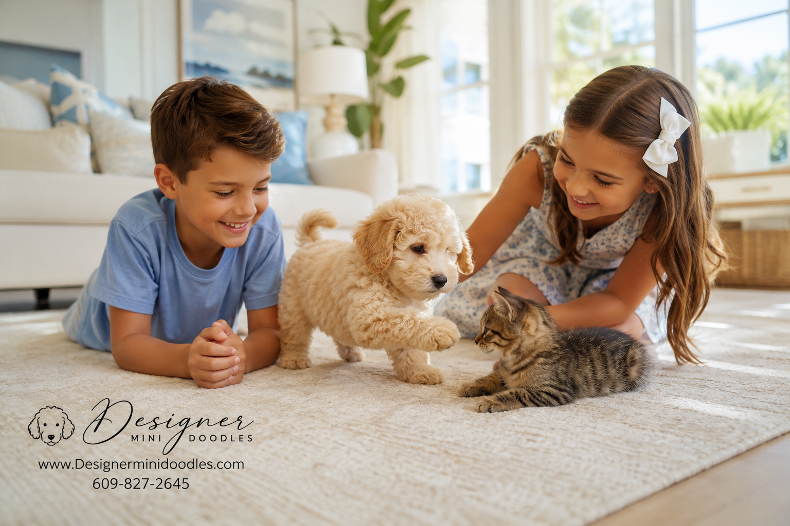 Are Micro Mini Goldendoodles Good with Kids and Other Pets?