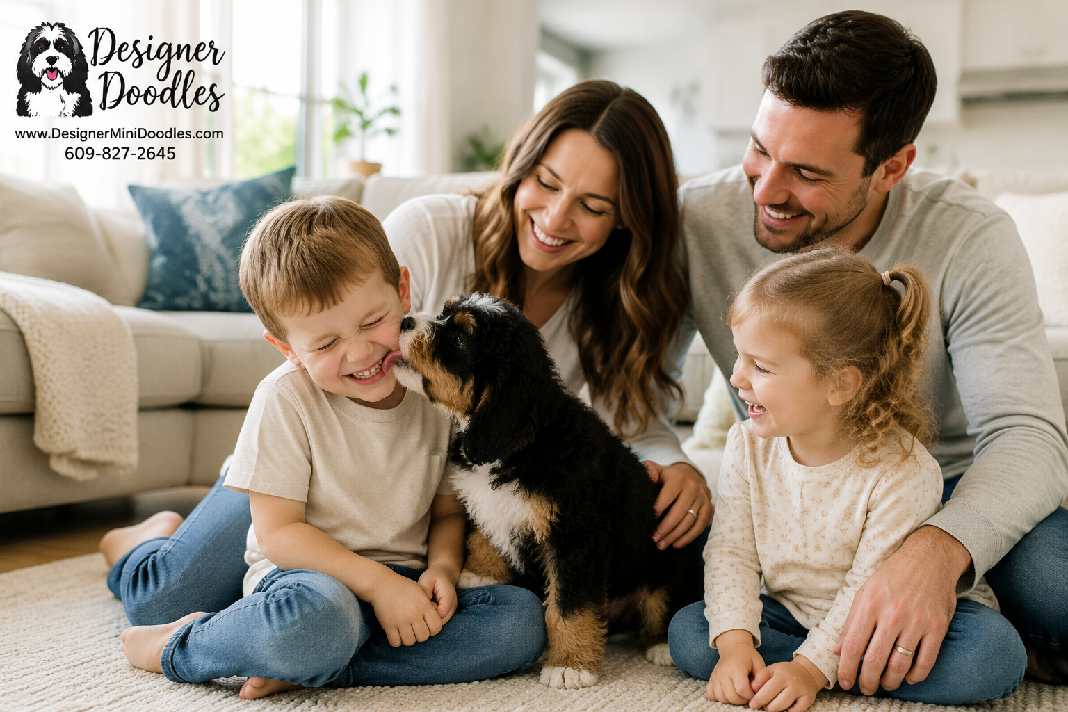 Are Bernedoodles Good for Families With Small Kids?