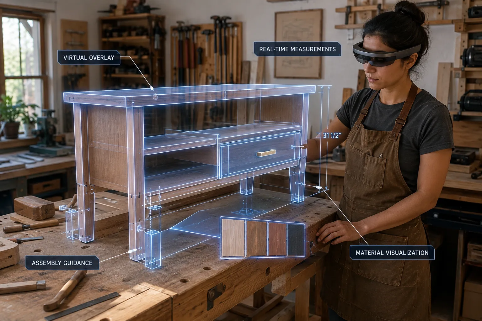 Precision Measurement and Layout with AR