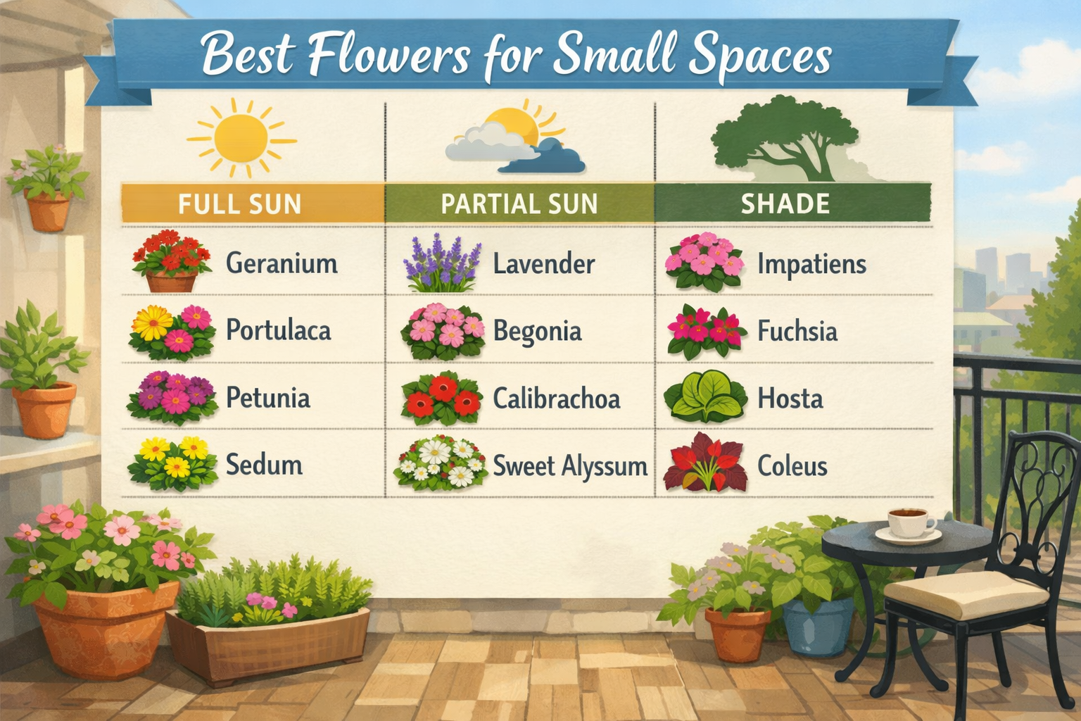 Best Flowers for Small Spaces