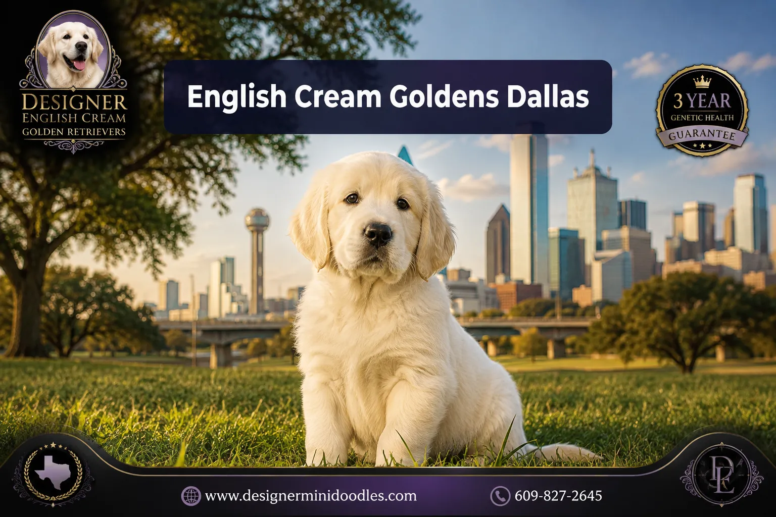 english cream golden retrievers Dallas