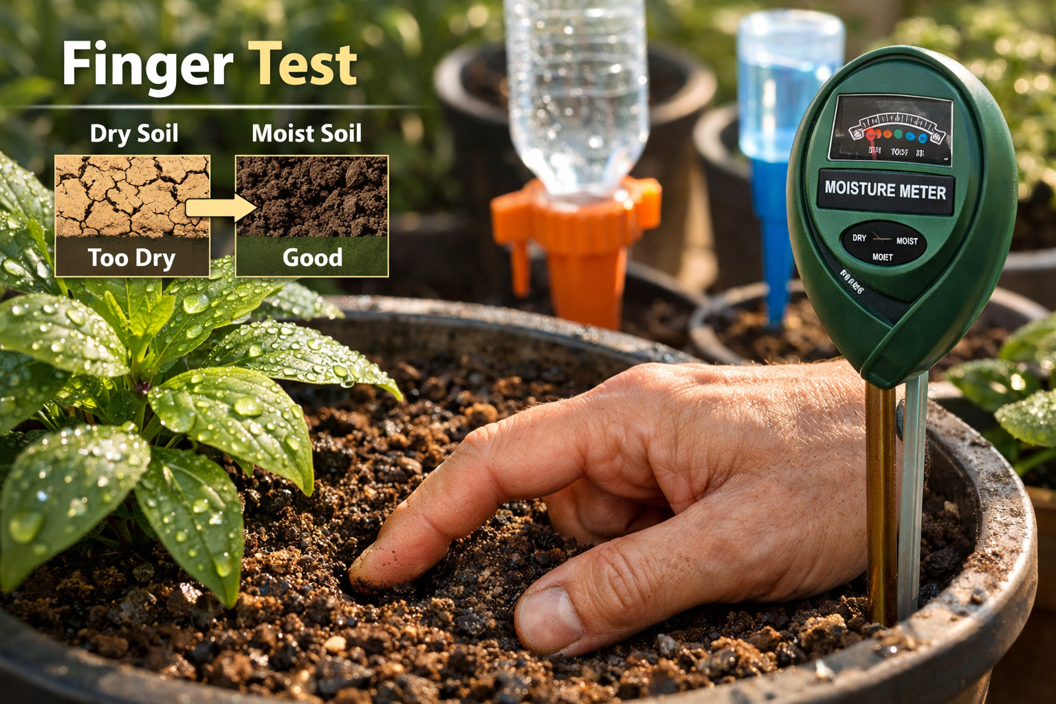 Watering Container Plants in Hot Weather USA