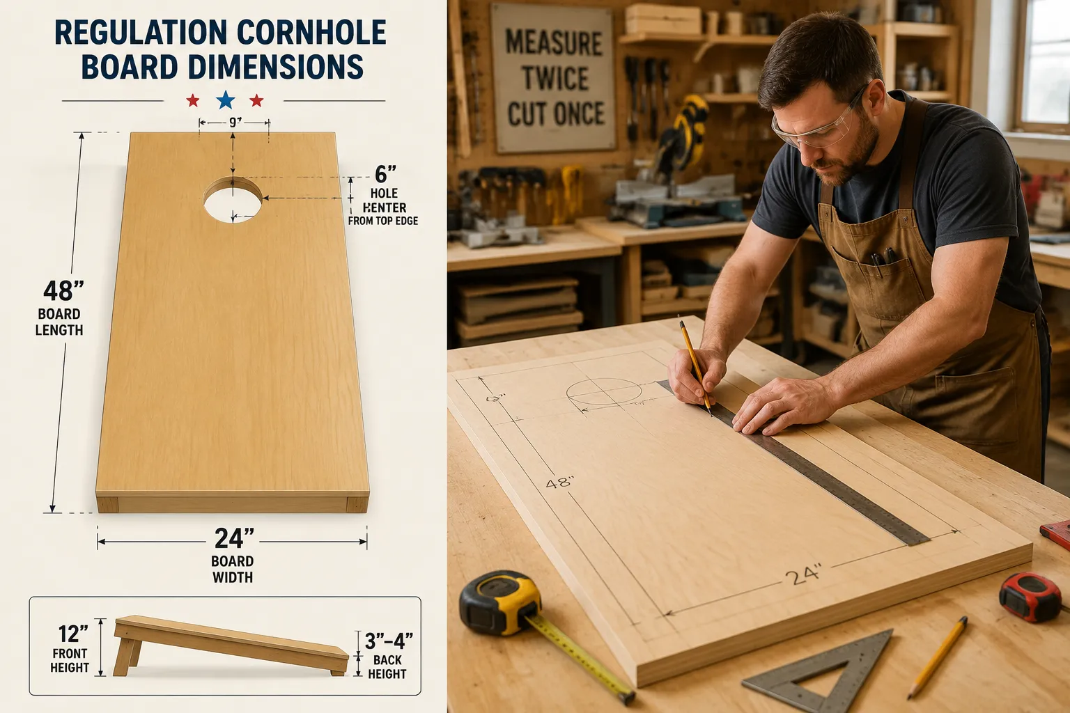 Board Height and Leg Construction