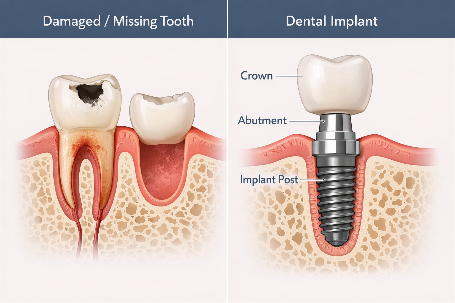 Do dental implants feel like real teeth when eating steak or hard foods?
