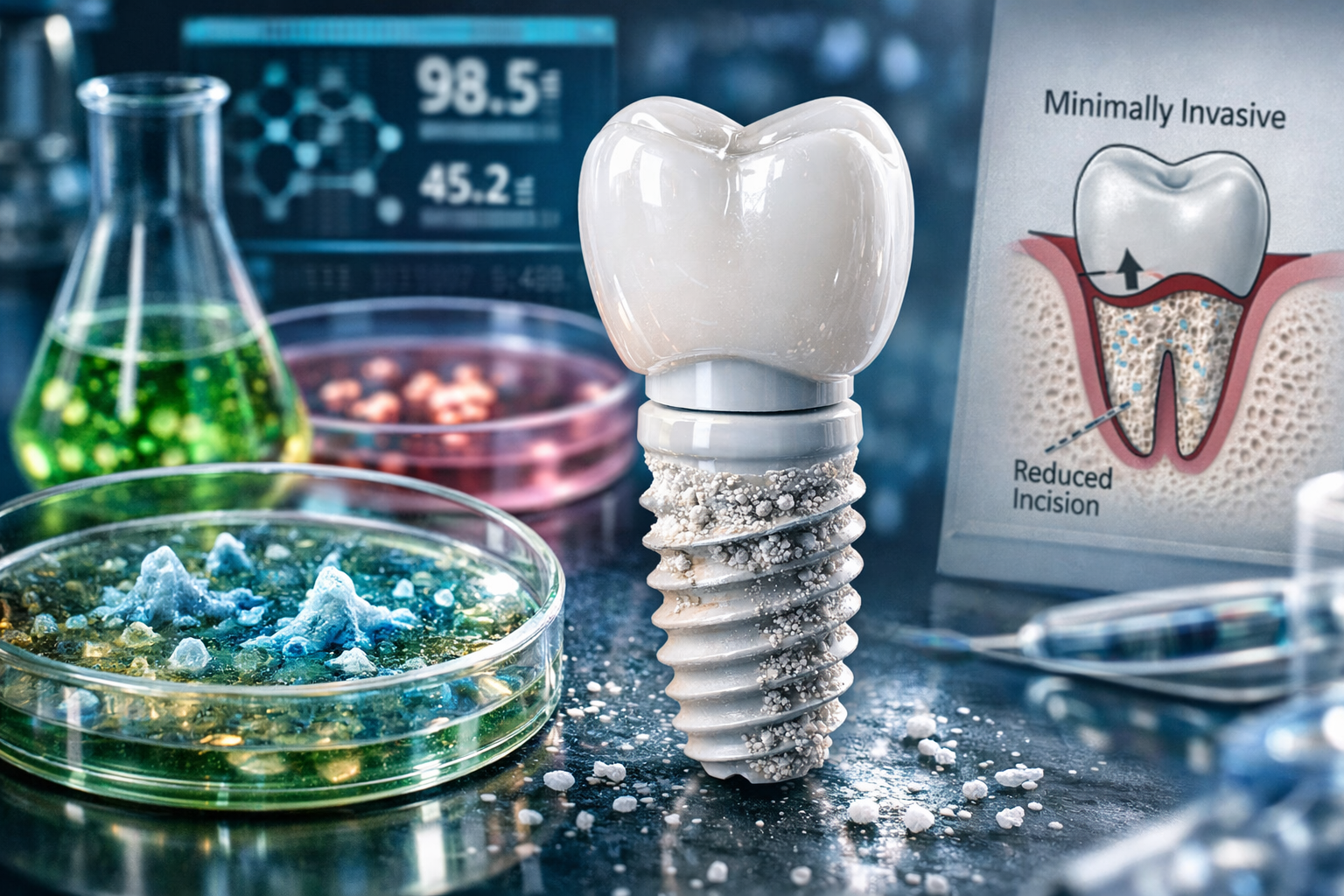 Detailed () image for the 'Advanced Materials and Techniques' section. This image features a close-up, artistic shot of a