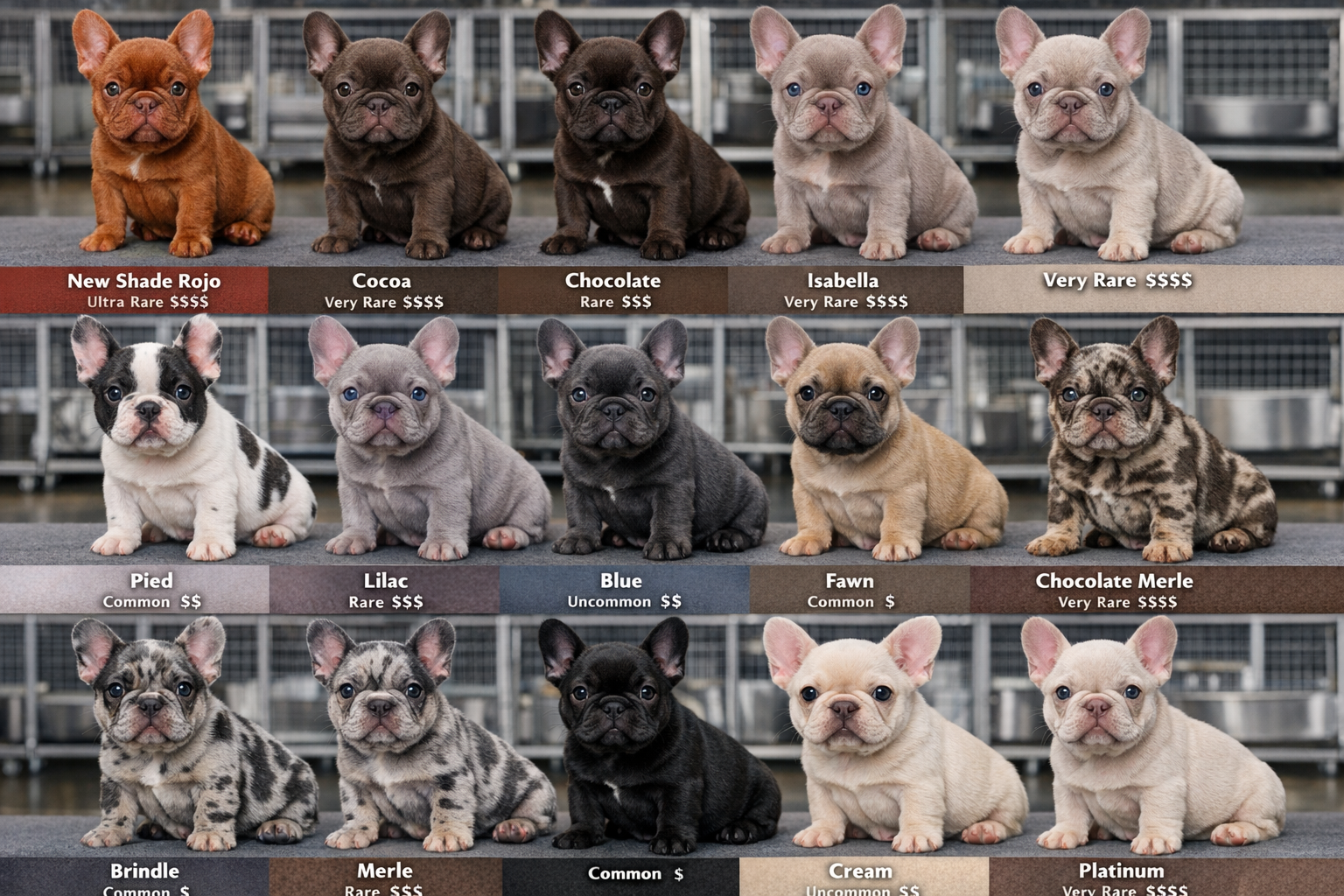 New Shade Rojo Fluffy Frenchie: Complete 2026 Color Guide