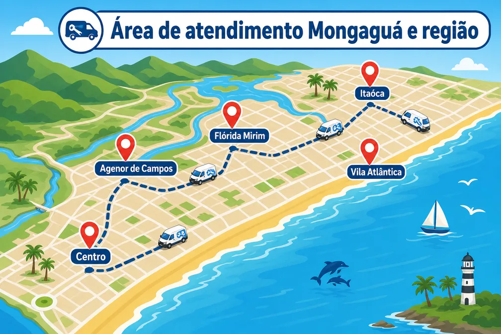Desentupidora de esgoto e caixa de gordura em Mongaguá