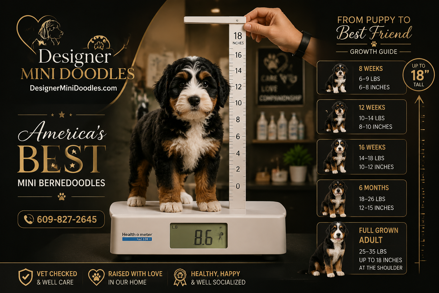 Mini bernedoodle puppies in Tampa