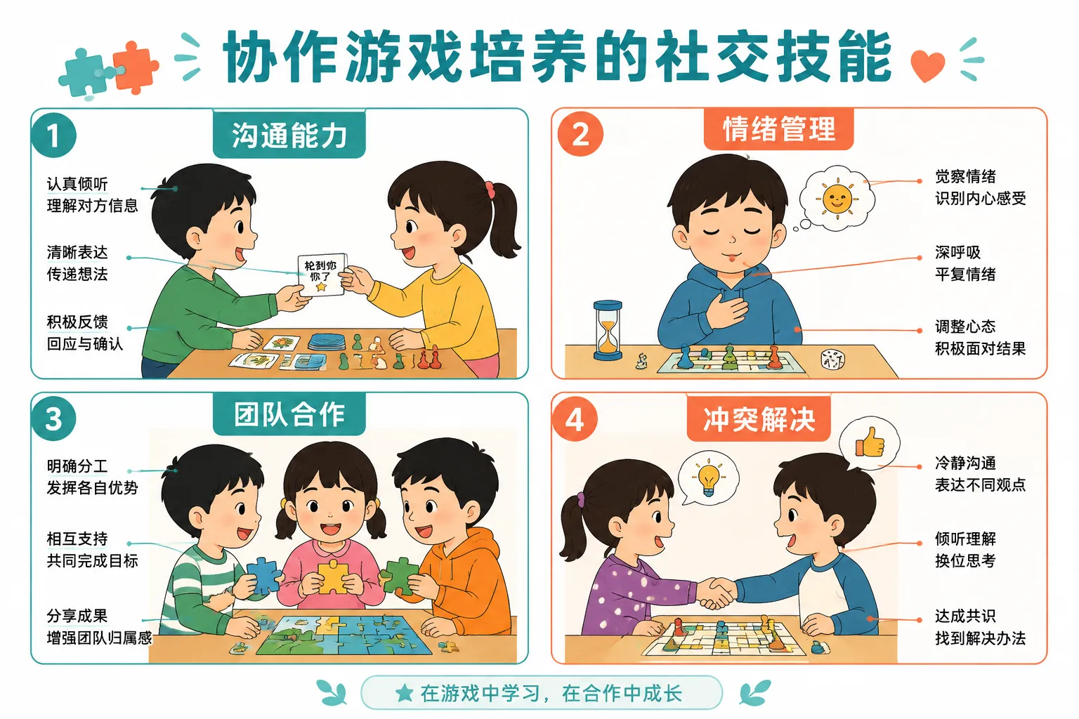 协作游戏究竟教会孩子哪些社交技能