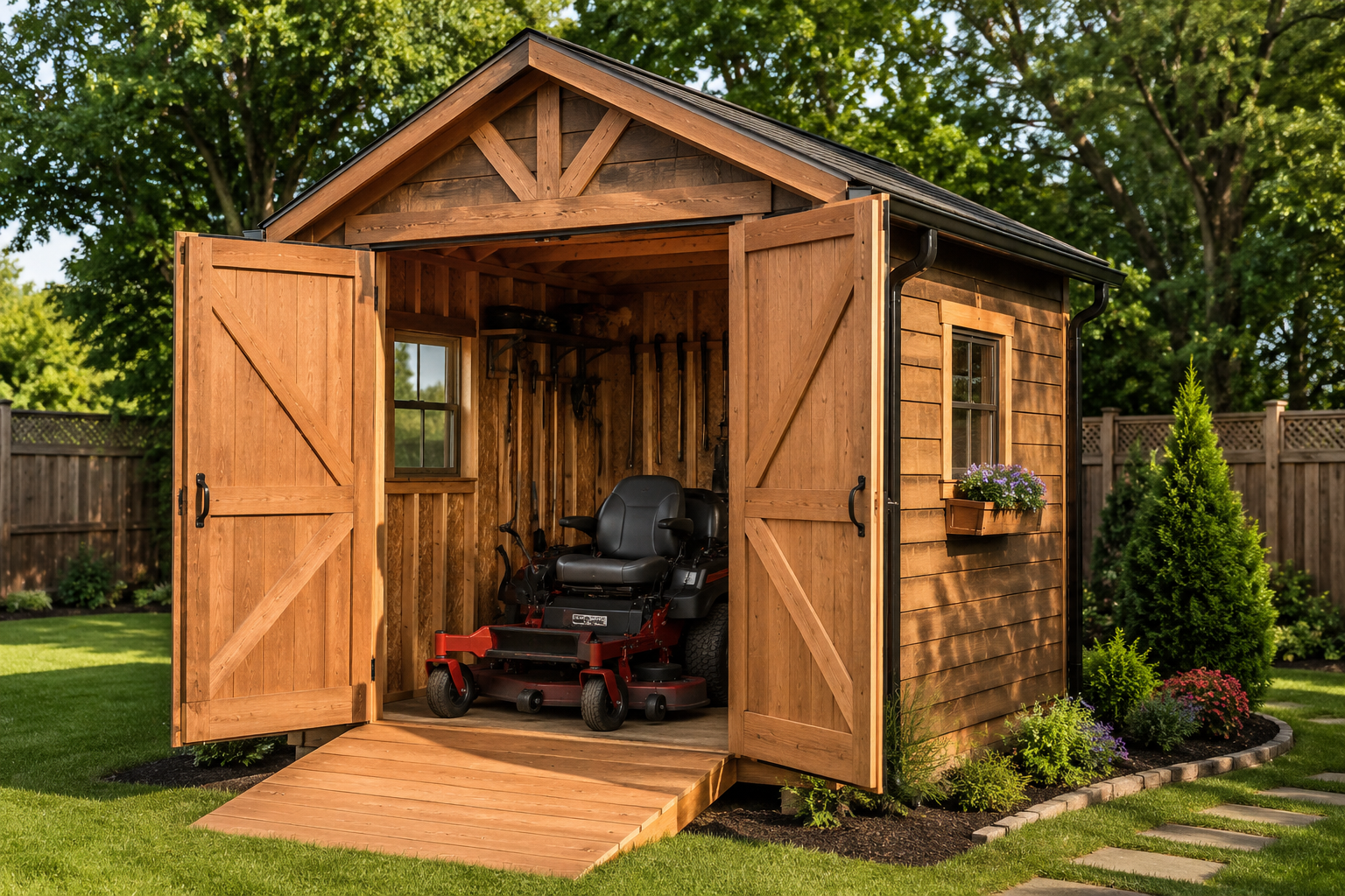 Optimizing Your Zero Turn Mower Shed for Security and Access