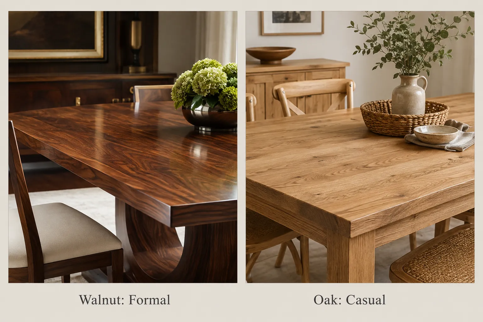 Wood Choices and Finishing for a Cohesive Dining Ensemble