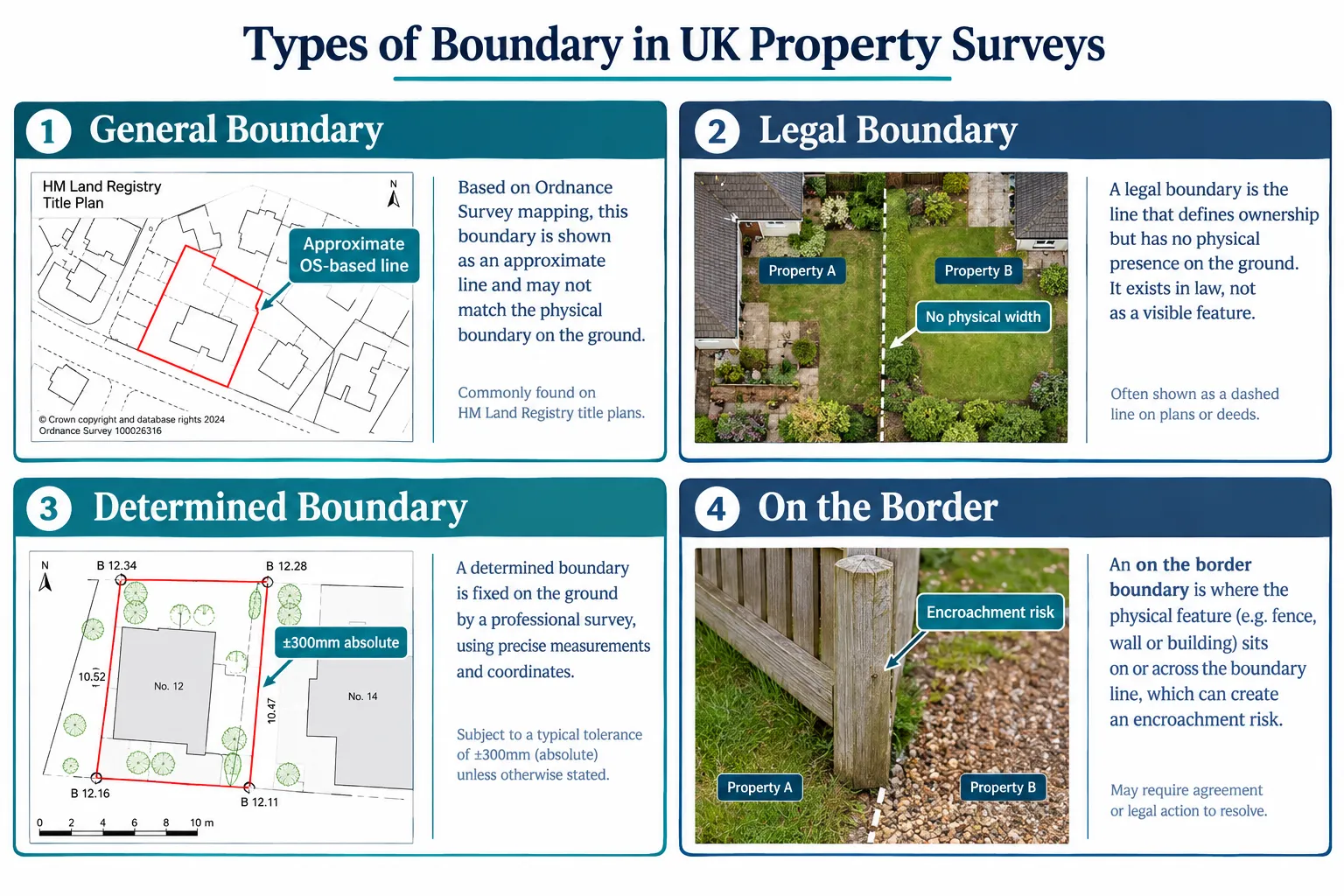 The Multiple Meanings of "On the Border" in UK Property Surveys