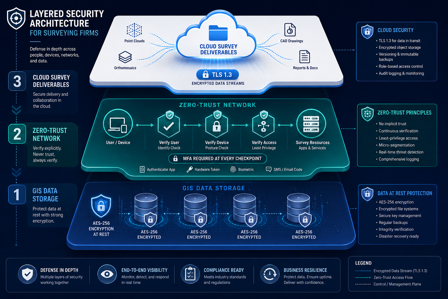 Secure Sharing of Cloud-Based Survey Deliverables