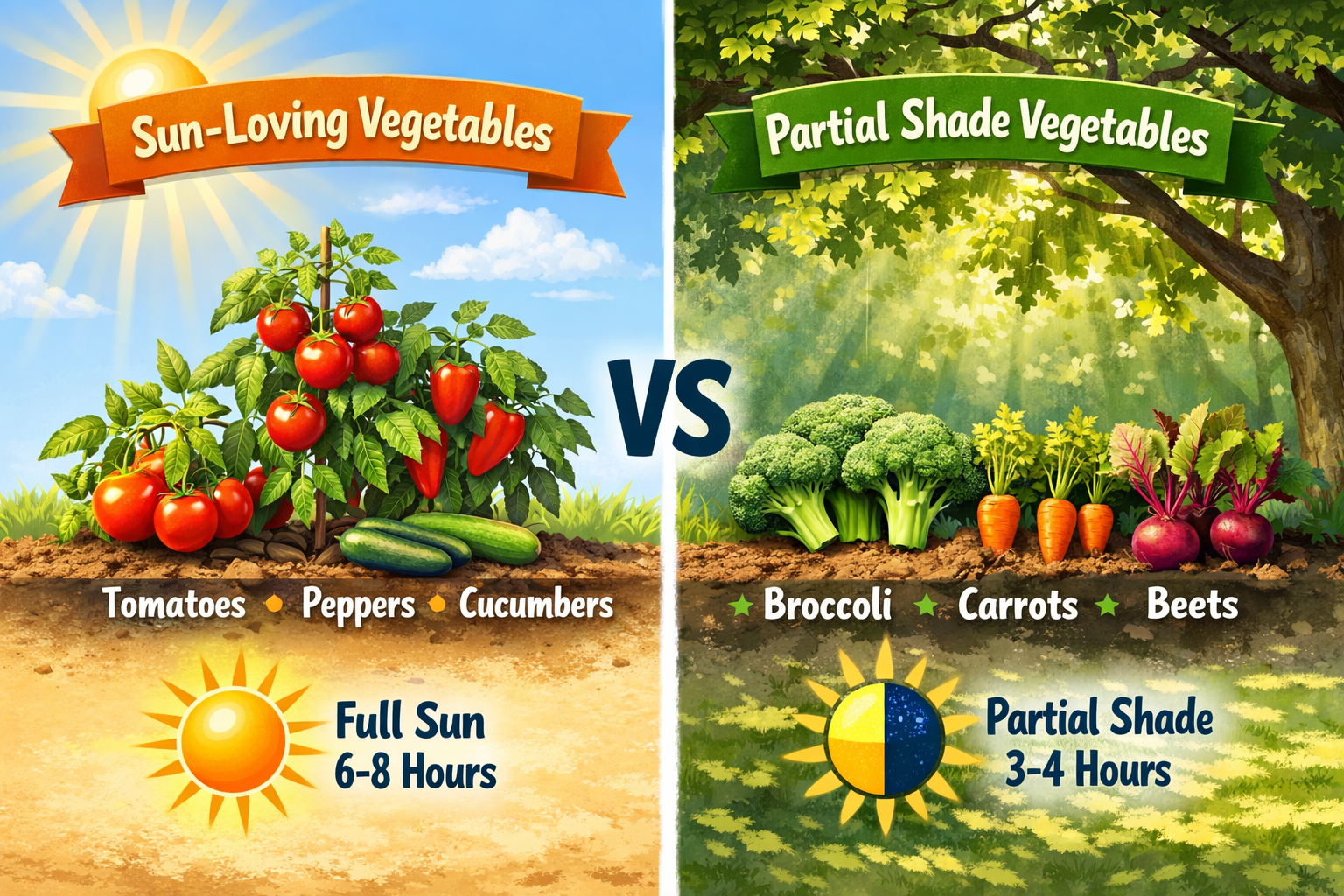 What Vegetables Handle Partial Shade