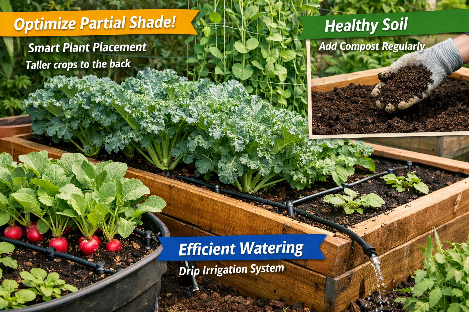 What Vegetables Handle Partial Shade