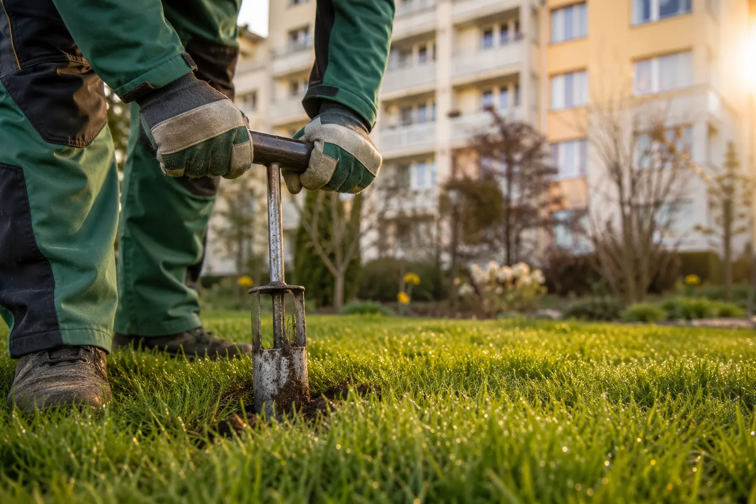 Rasen im Frühling pflegen: Was im März, April und Mai zu tun ist