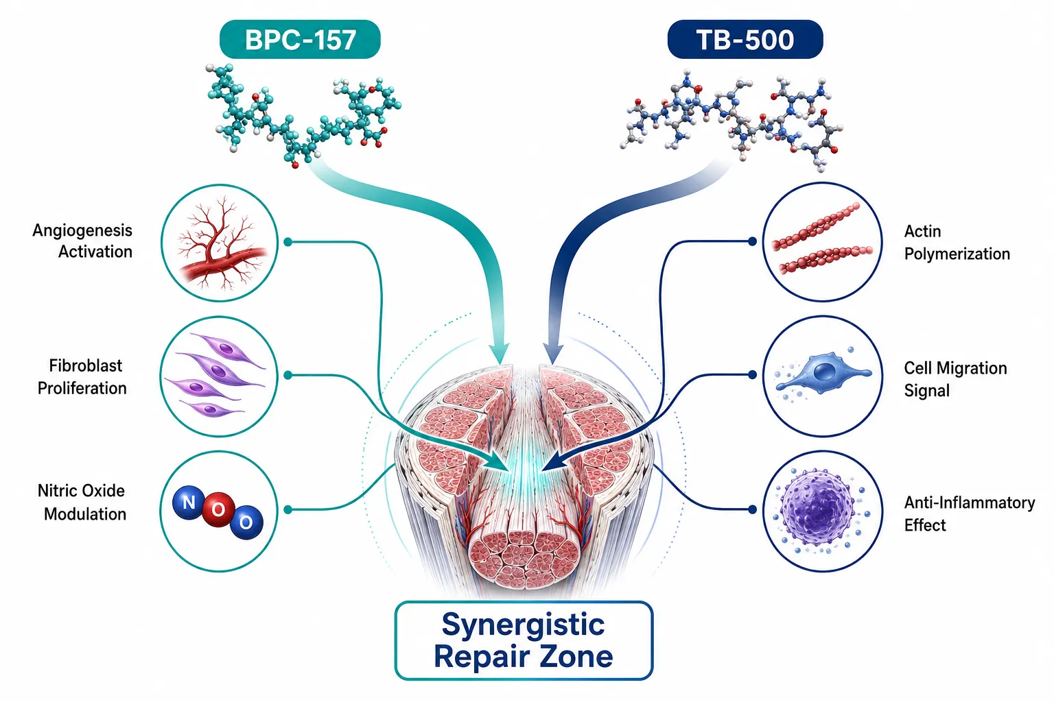 How BPC-157 and TB-500 Work at the Molecular Level