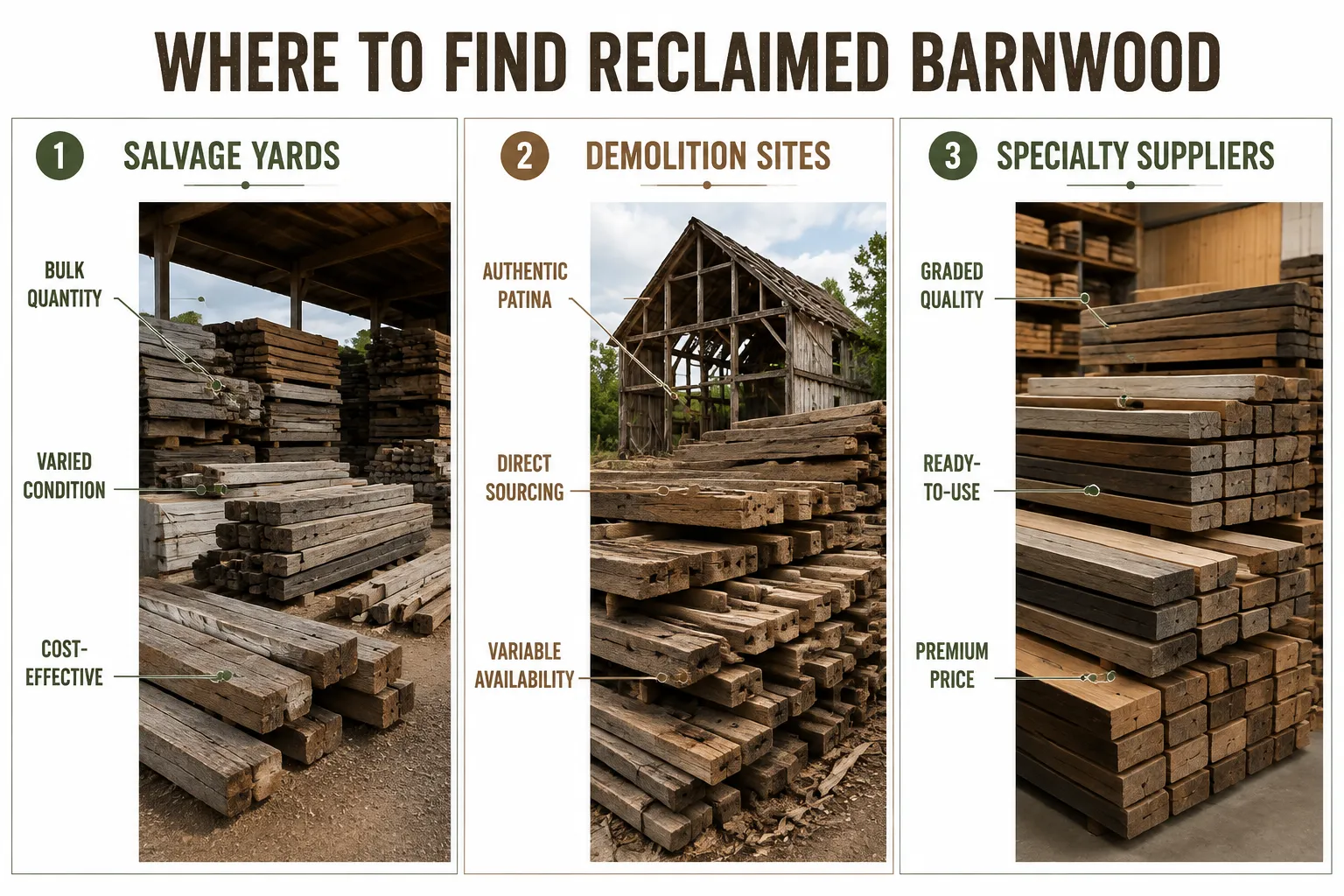 Sourcing Authentic Reclaimed Barnwood for Accent Furniture