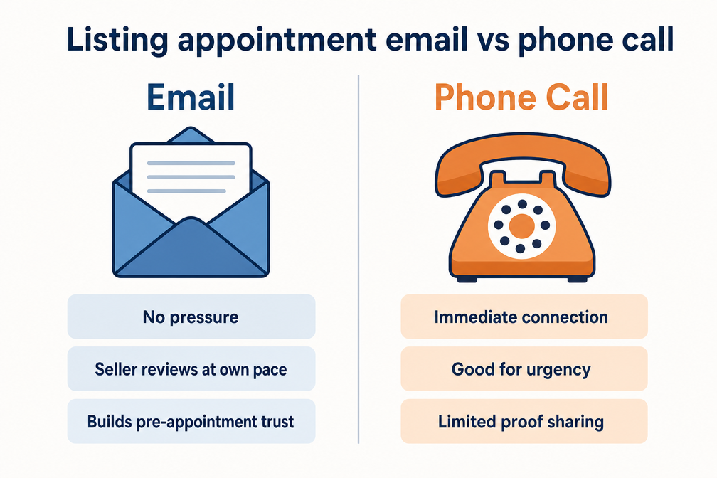 Listing appointment email for expired listings vs FSBO