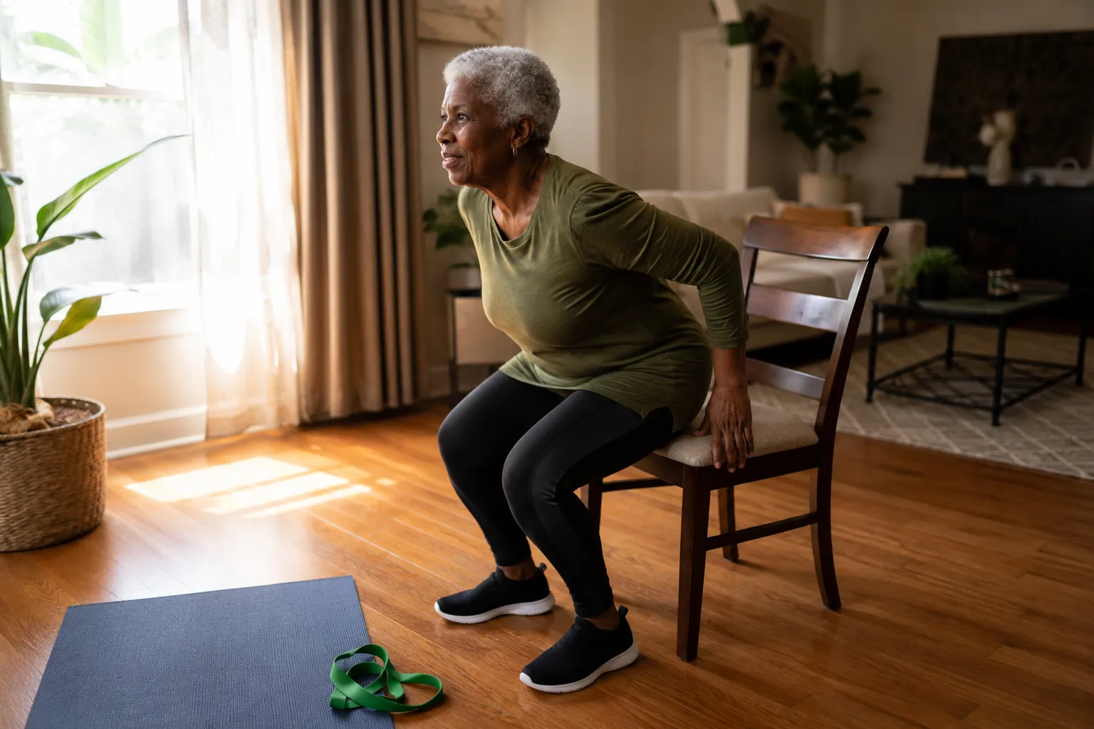 Sample weekly template for adults 60+ training at home