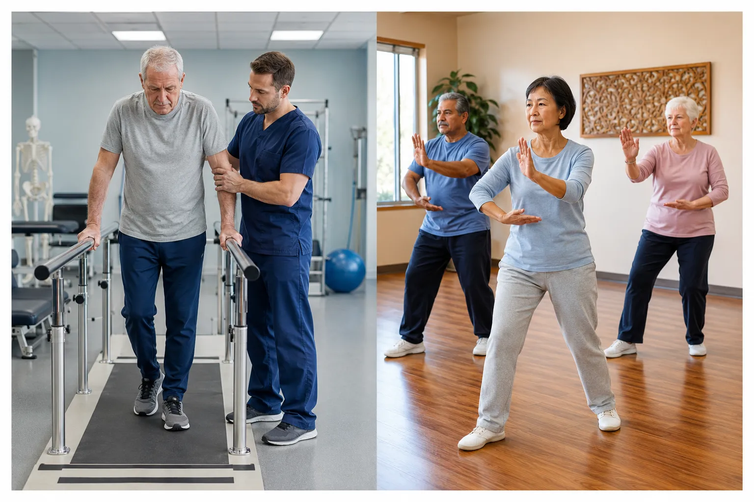What's the difference between active aging and physical therapy?