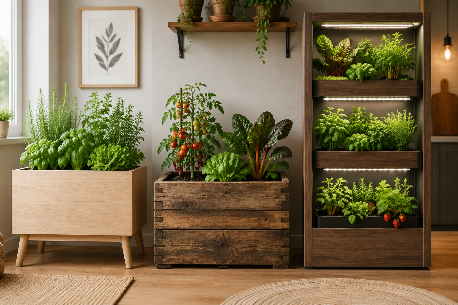 Construction Techniques for Custom Wooden Planters for Indoor Edible Gardens