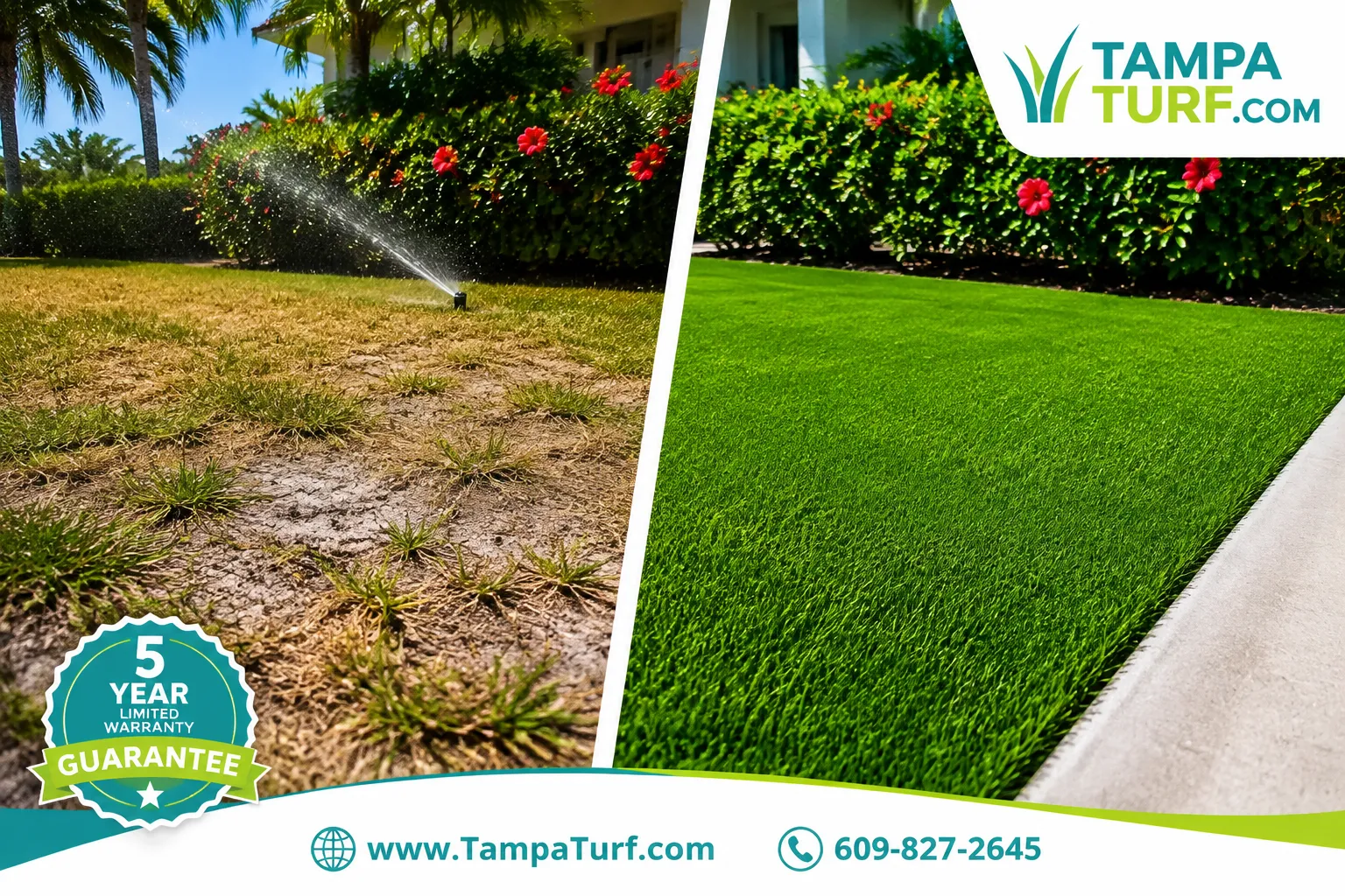 Artificial grass vs real grass for the Tampa climate: which wins?