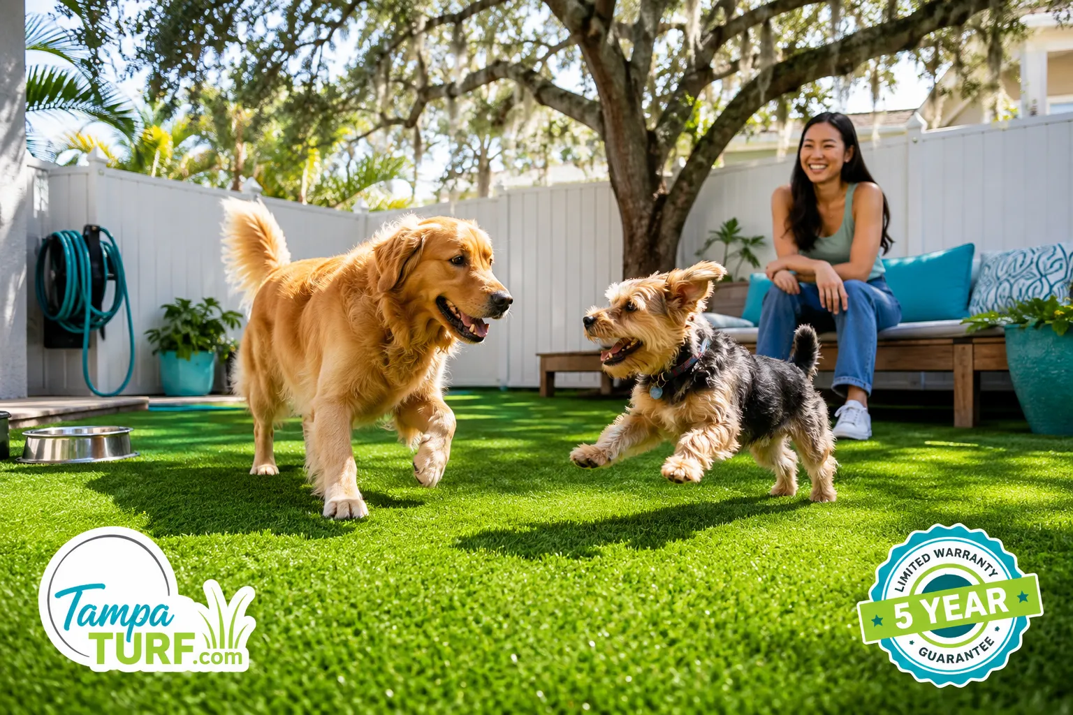 Artificial grass for dogs in Tampa: what to specify