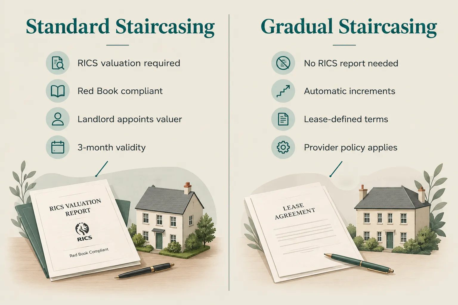 Standard Versus Gradual Staircasing: When a RICS Report Is Not Required