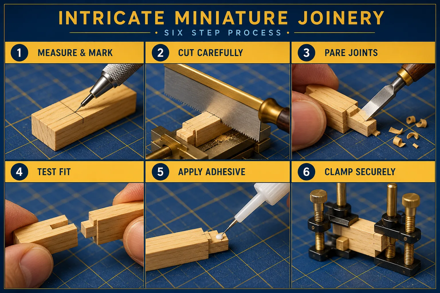 Advanced Joinery for Miniature Furniture and Dollhouse Builds