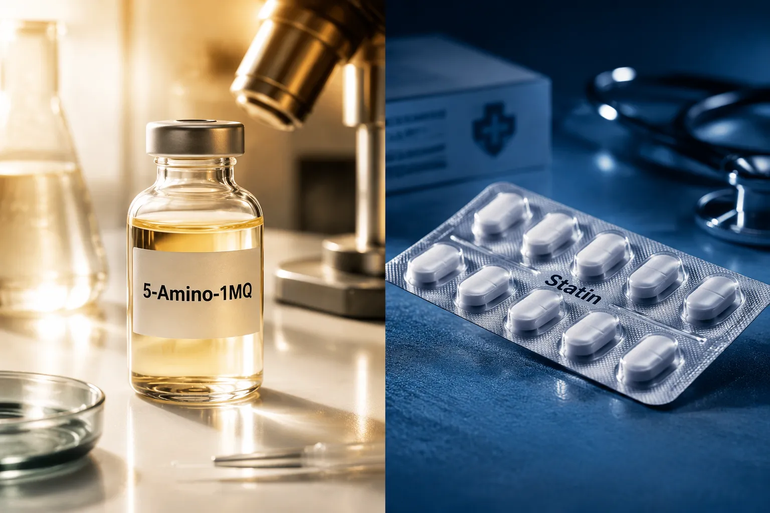 5-Amino-1MQ Peptide and NNMT Inhibition: How It Compares With Statins Like Atorvastatin in Adipose and Lipid Metabolism Resea