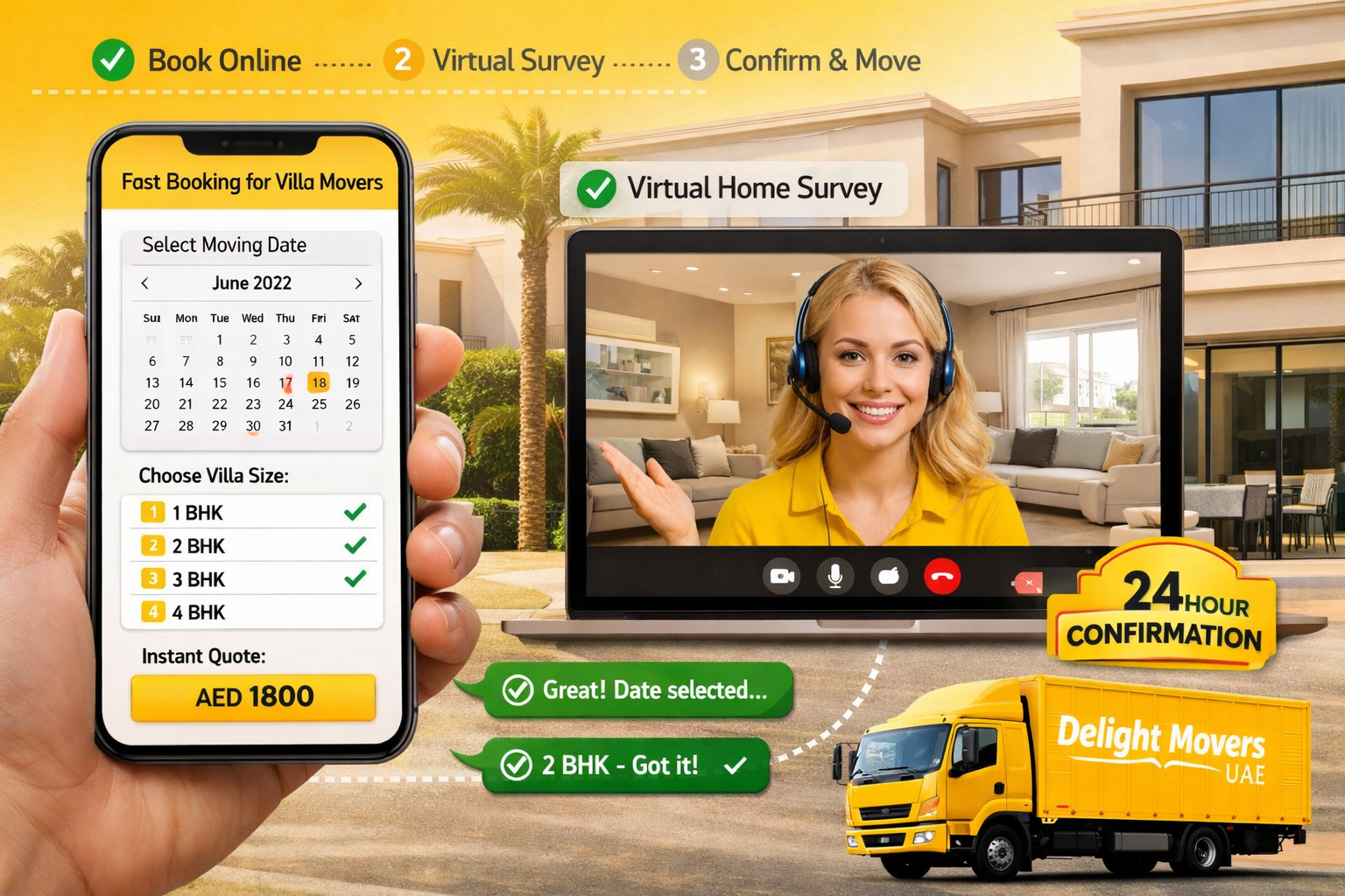 user this color for image #fbd01c. put this color on worker's Tshirt and on truck. and if you put the truck image, write my brand image on i