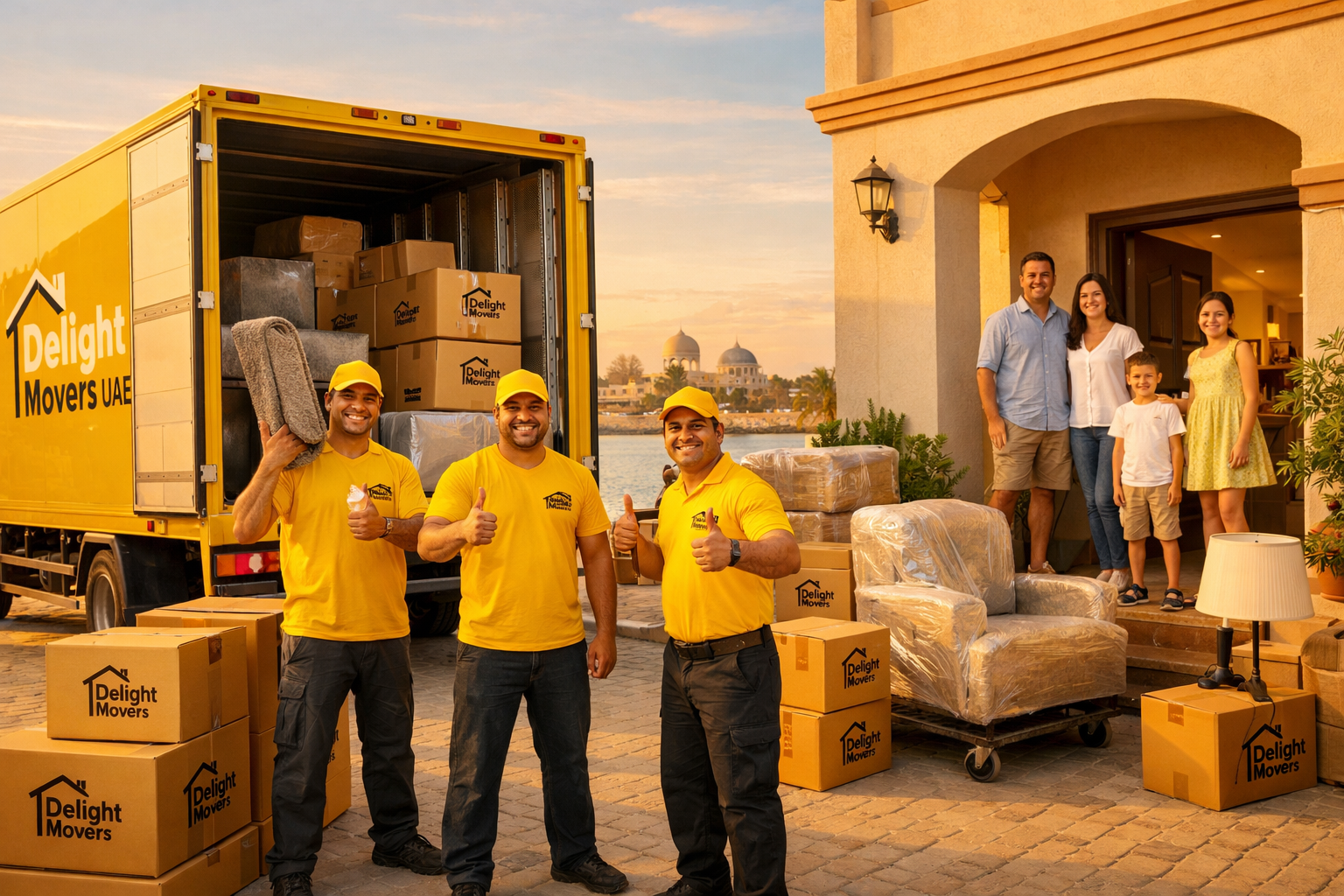 user this color for image #fbd01c. put this color on worker's Tshirt and on truck. and if you put the truck image, write my brand image on i