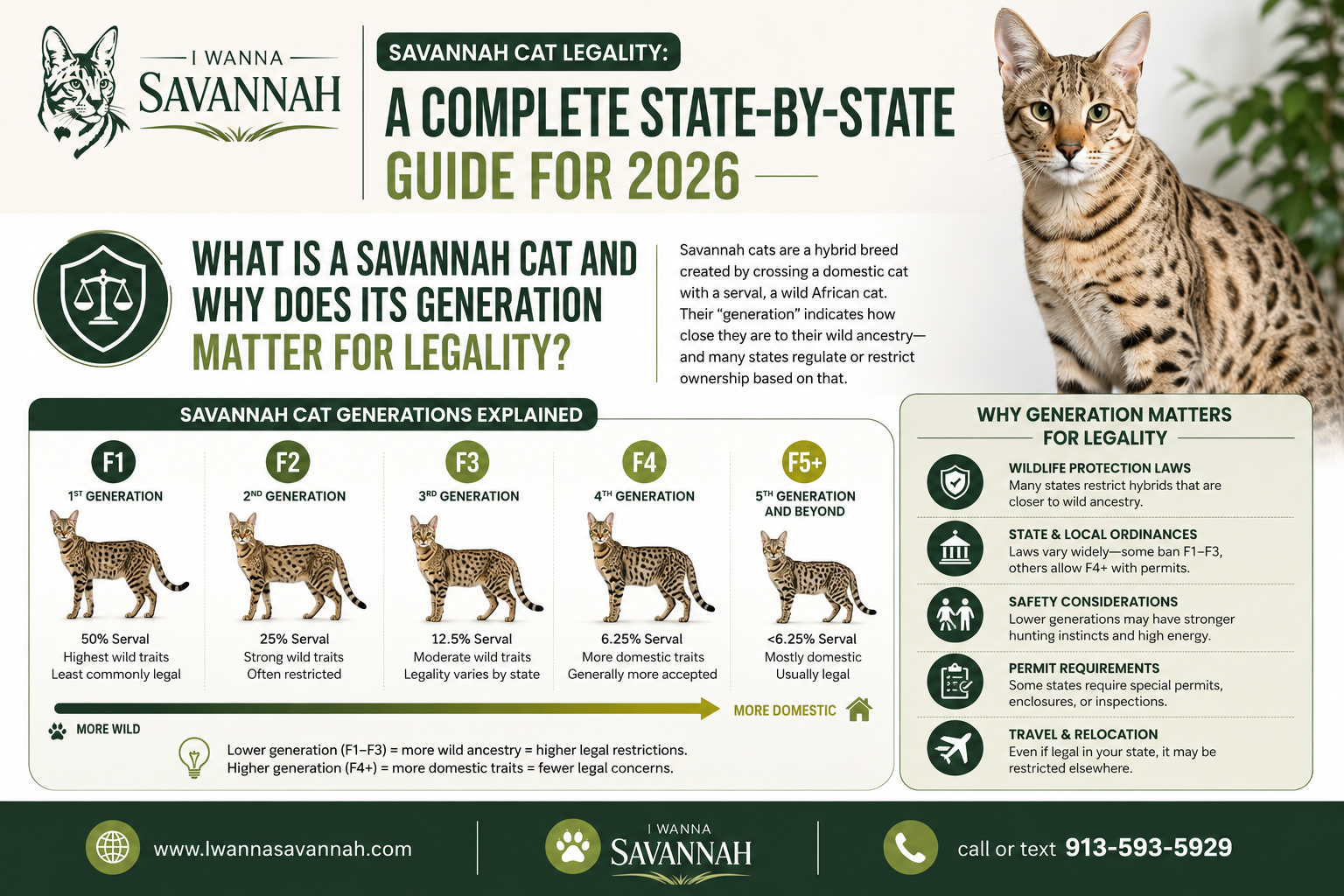 A State-by-State Overview of Savannah Cat Legality
