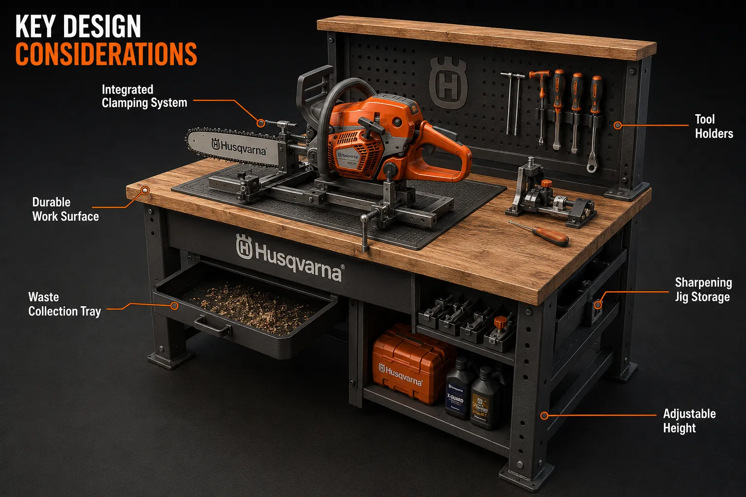 Key Design Considerations for Your Husqvarna Chainsaw Workbench: Designing and Building a Dedicated Station for Saw Maintenan