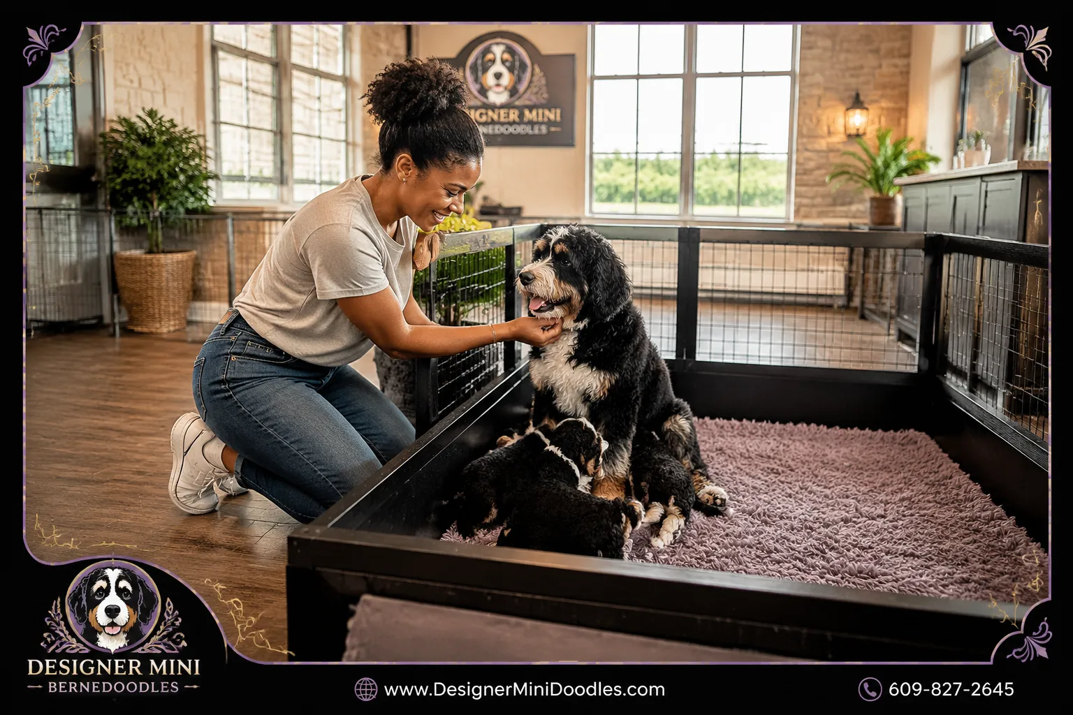mini bernedoodles Texas