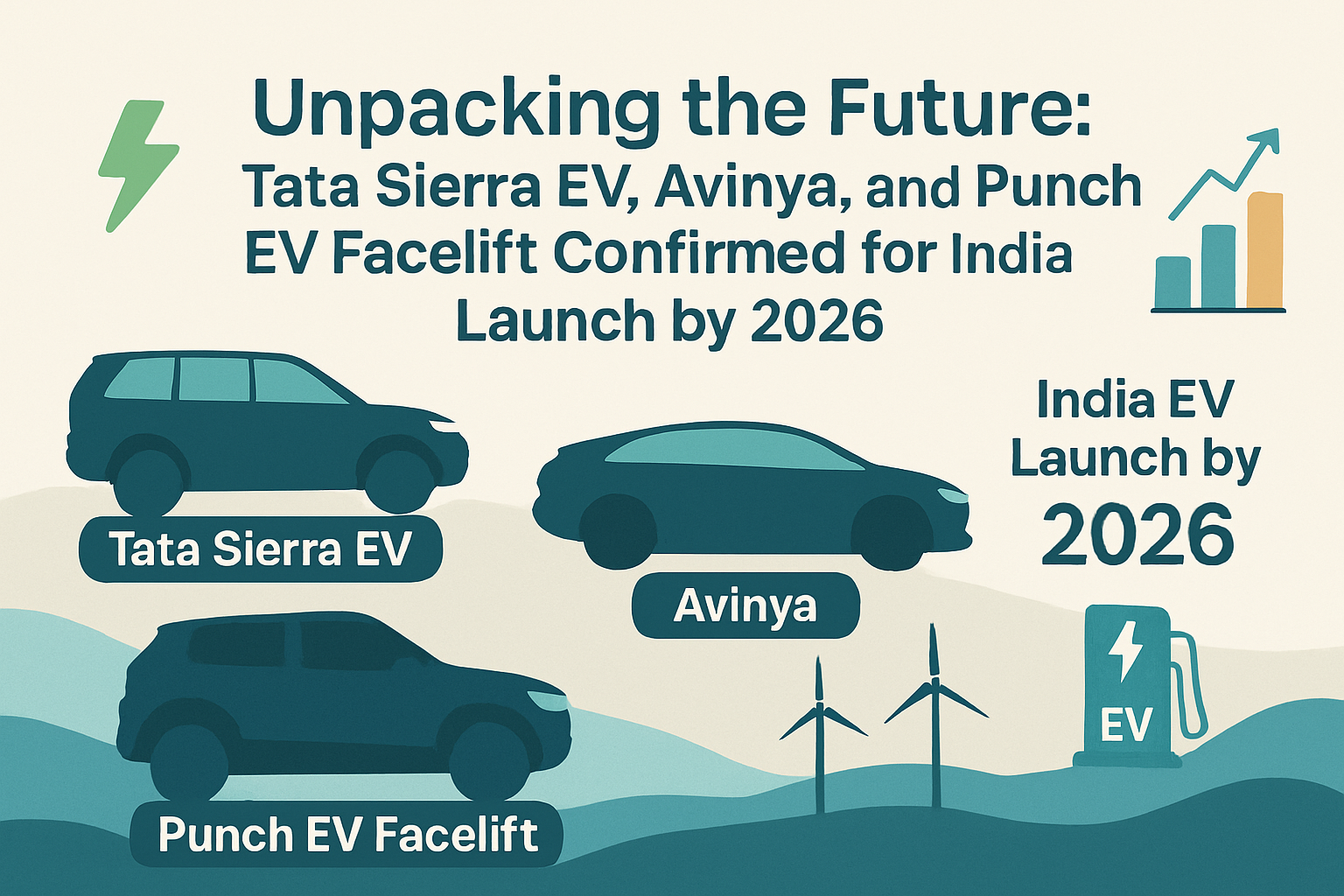 Tata Sierra EV, Avinya, and Punch EV Facelift Confirmed for India Launch by 2026
