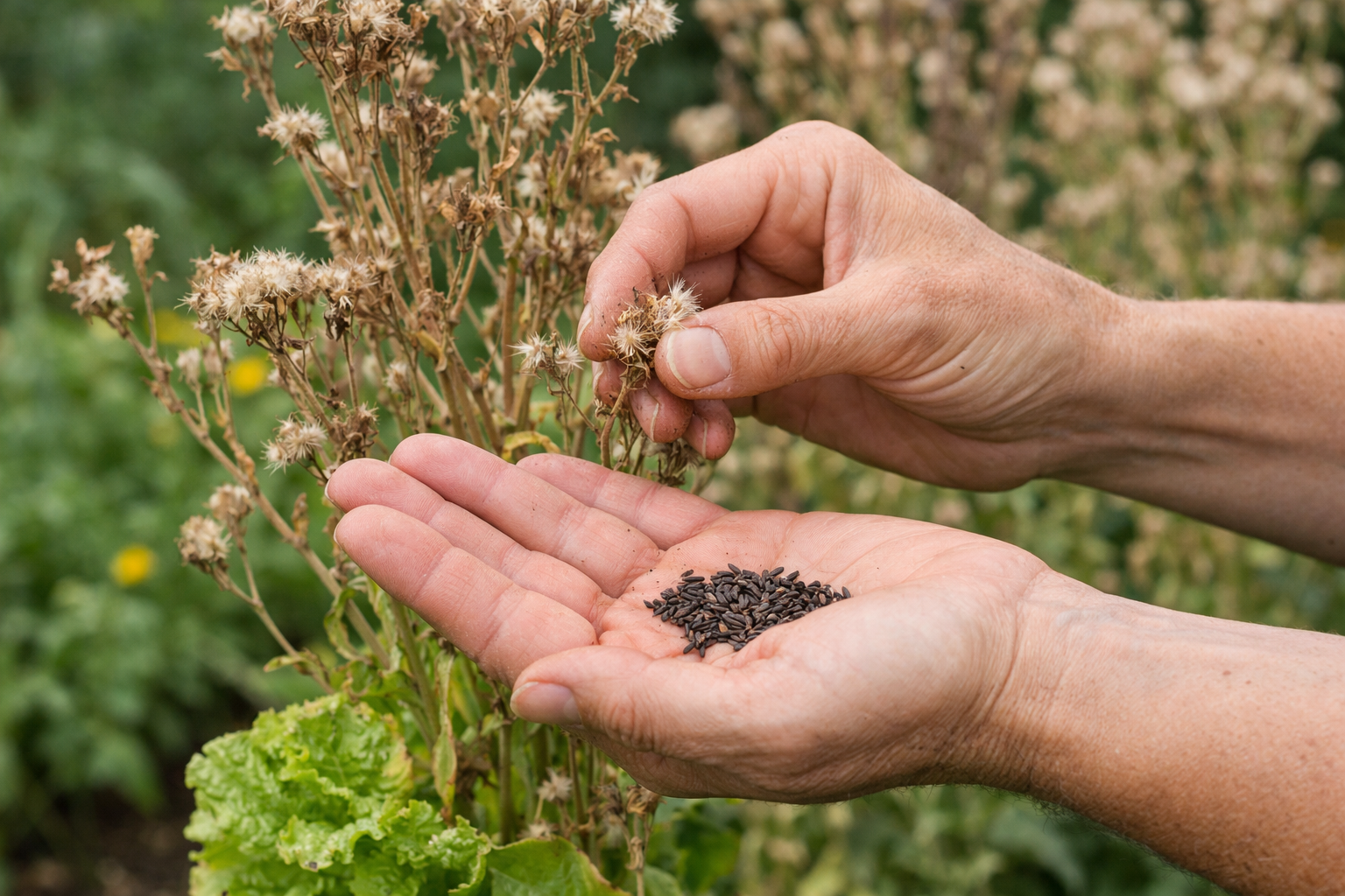 Save Bolted Veggie Seeds