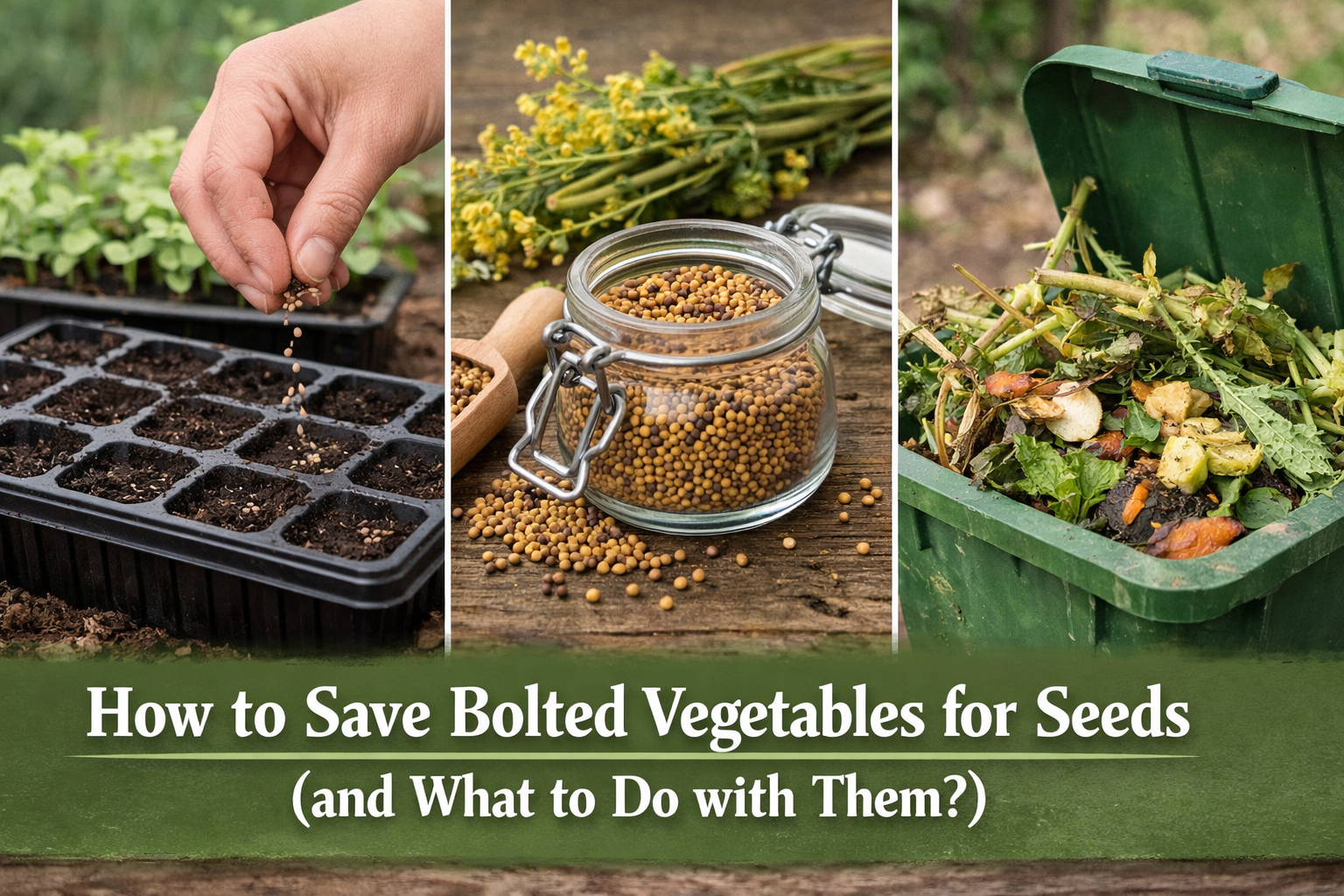 Save Bolted Veggie Seeds