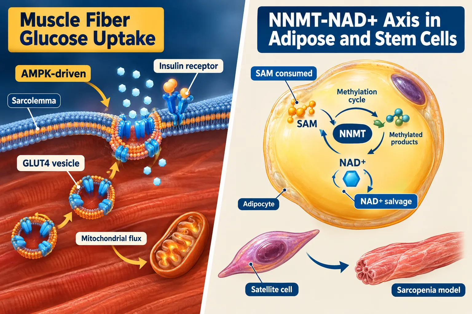 5-Amino-1MQ, NNMT Inhibition, and the NAD+ Axis: Separating Muscle from Adipose Effects