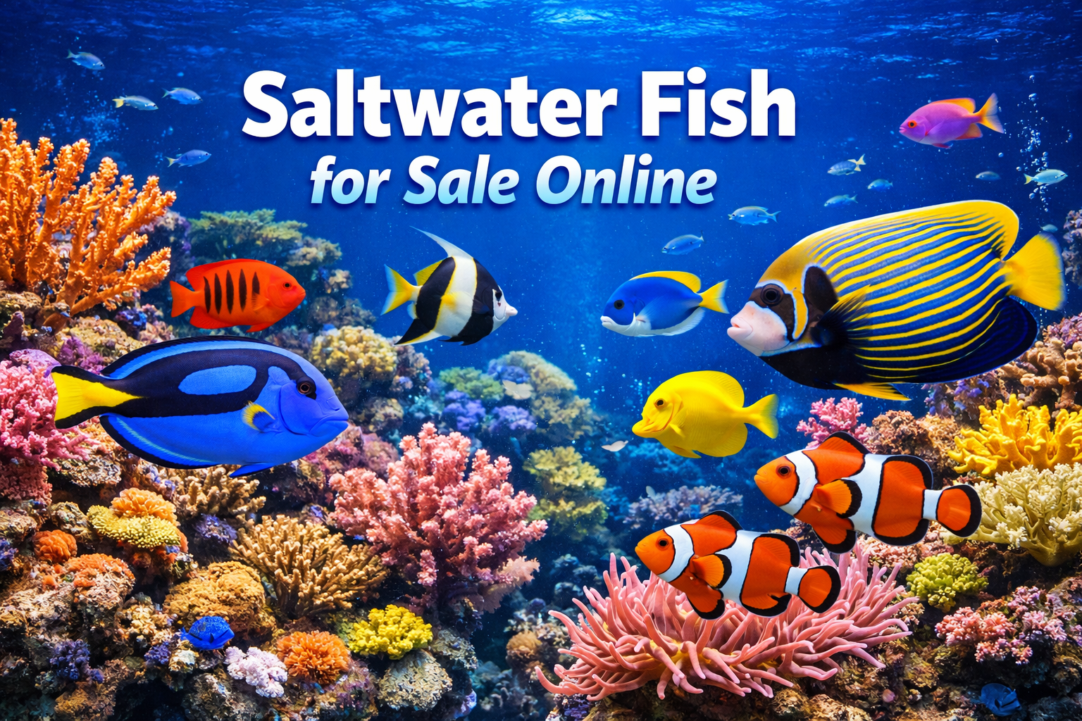 Salt Water Fish Inbox Saltwater fish for sale online - Blue Tang, Clownfish, and Angelfish ...