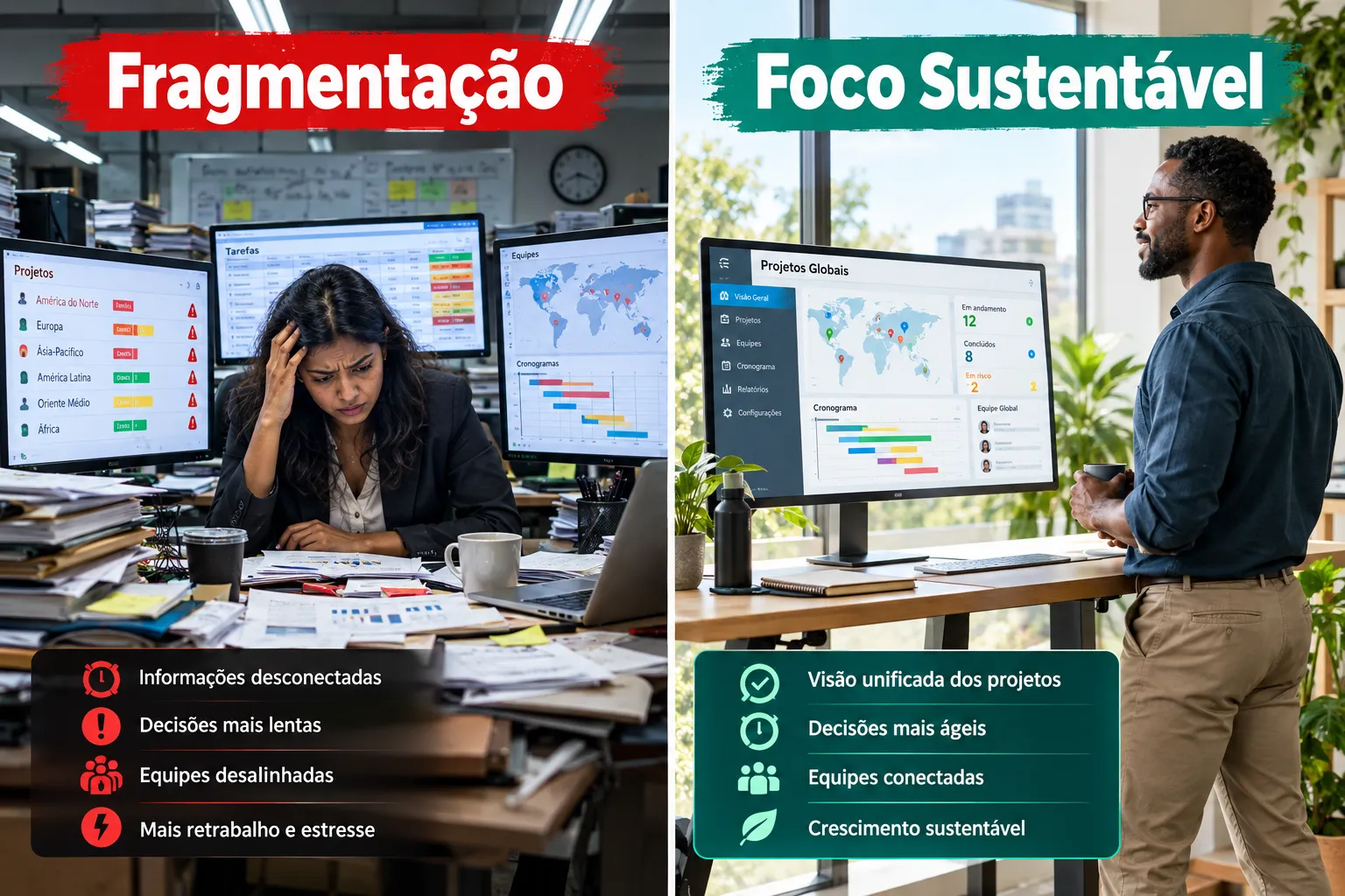 Sistemas de Gestão de Projetos Globais que Preservam o Foco