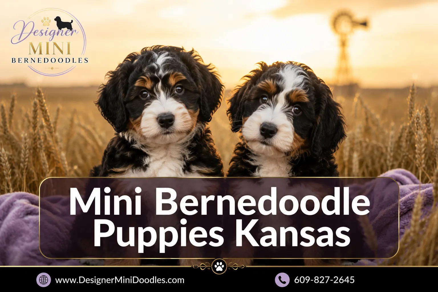 mini bernedoodle puppies Kansas