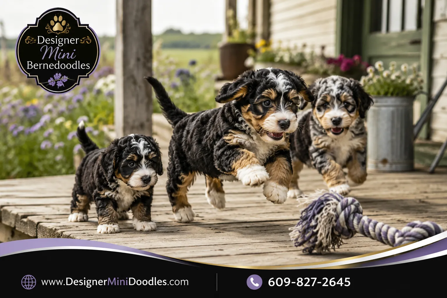 mini bernedoodle puppies Kansas