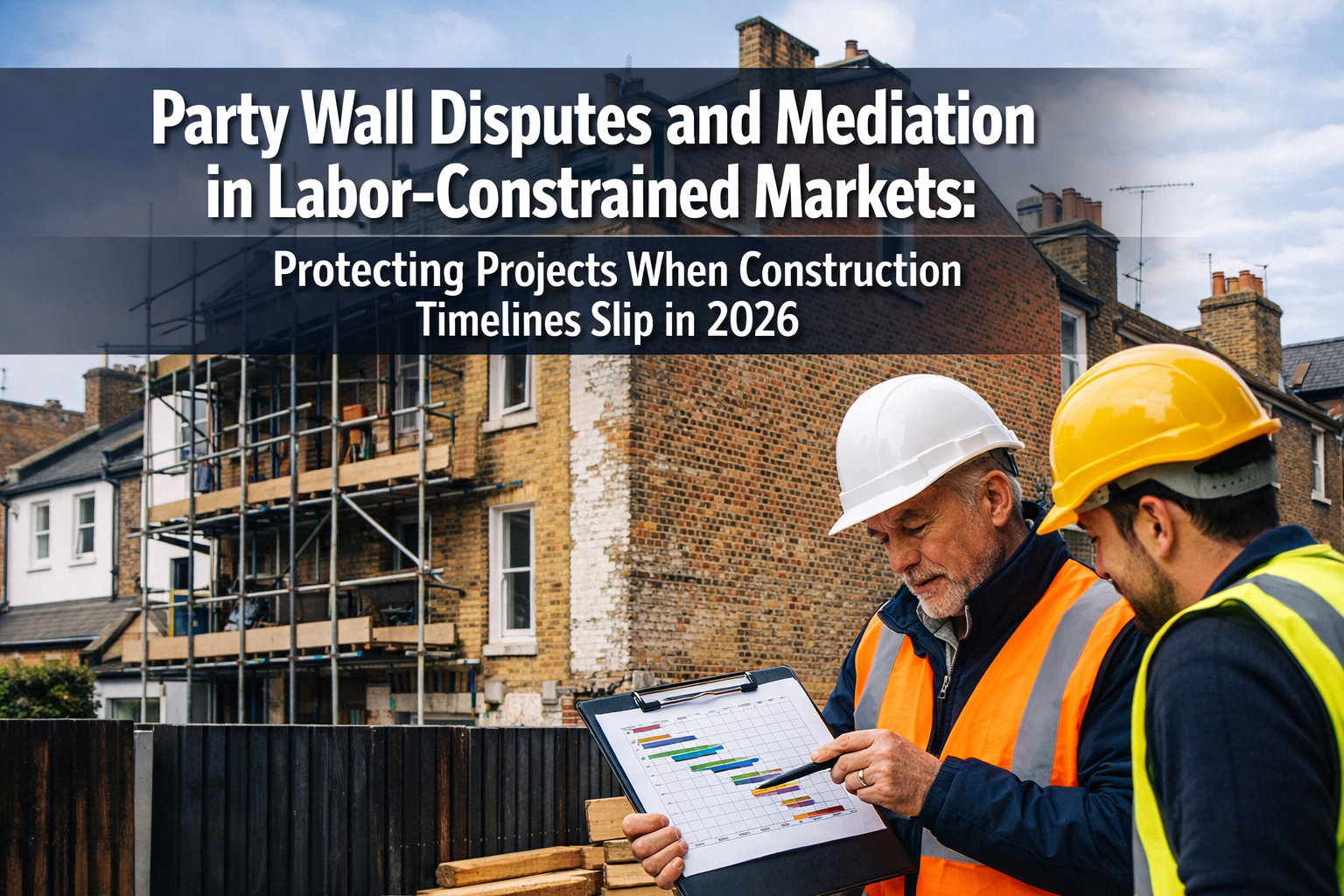 Professional () hero image featuring 'Party Wall Disputes and Mediation in Labor-Constrained Markets: Protecting Projects