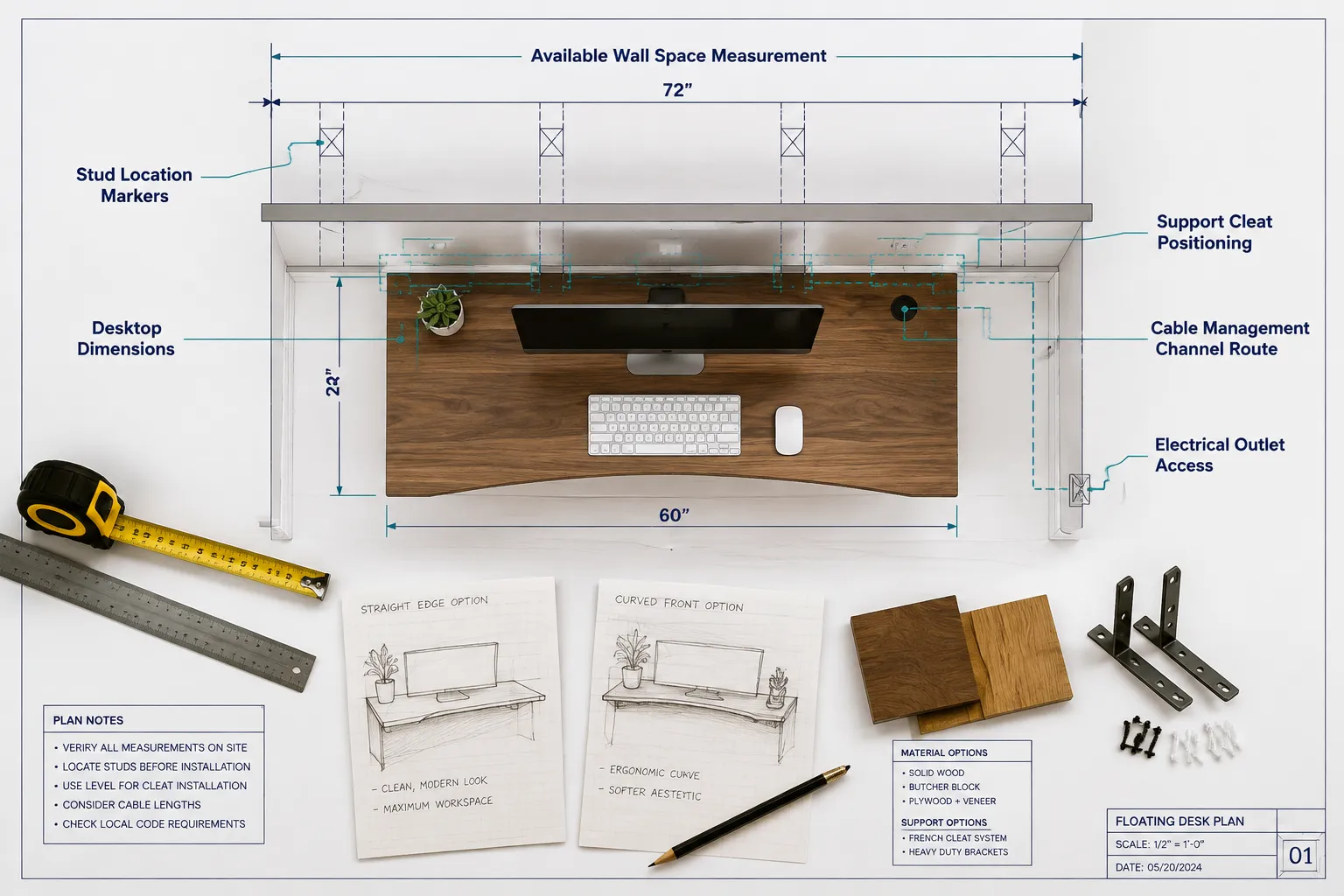 Planning and Design for Your Floating Desk System