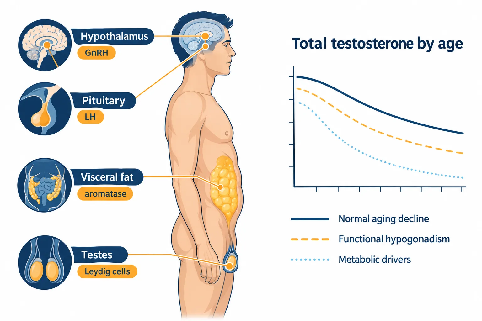 What is a normal testosterone level for men over 40?